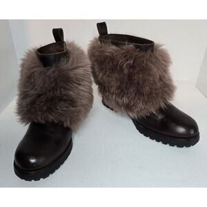 UGG OTELIA WOMEN ANKLE BOOTS LEATHER COCONUT SHELL BROWN US 8.5 /UK 6.5 /EU 39.5
